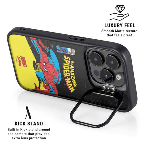 Marvel Classic Comics The Amazing Spider-Man iPhone 15 Pro Kickstand Case